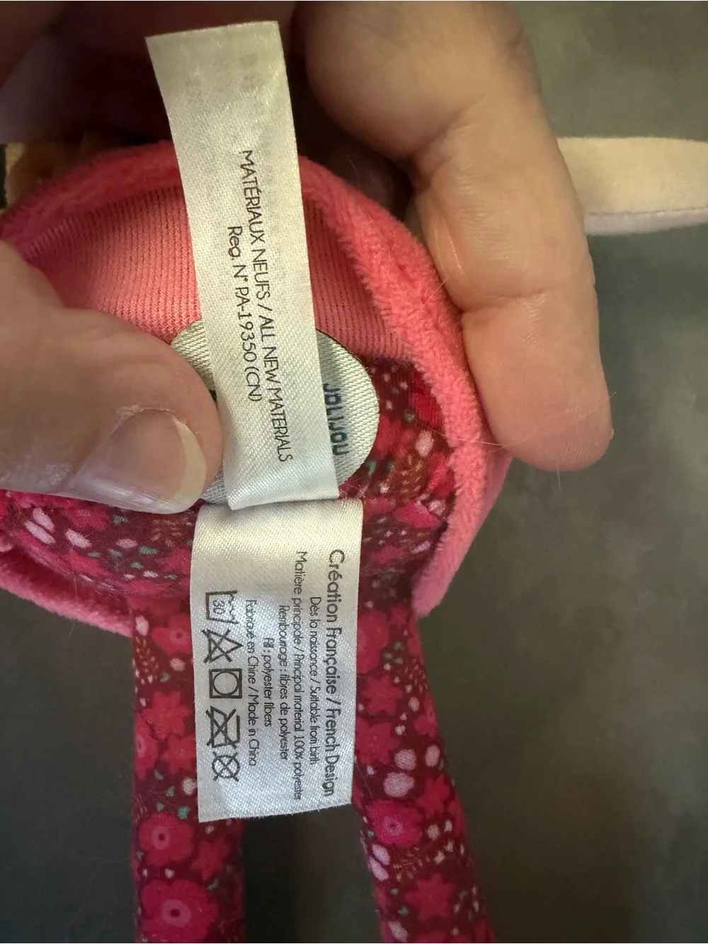 Jolijou Paris French Pink Pajama Party Doll Les Pipelettes Fushia Pyjama Party